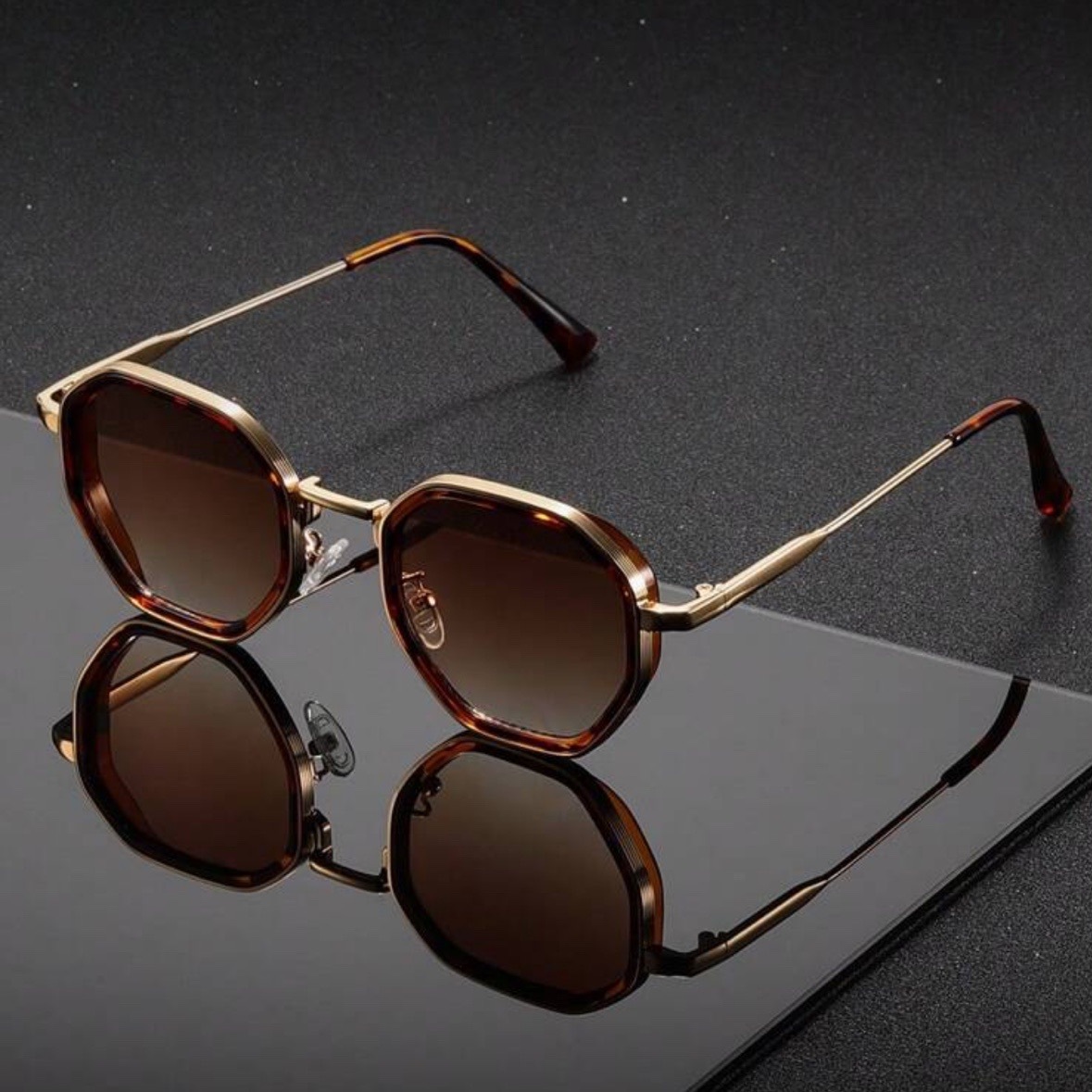 1 Pair Unisex Round Metal Fash - Men'S Fashion Round Glasses review and price